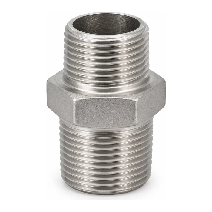 Niple barril inoxidable roscado