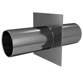 Pasamuro Acero Al Carbón Extremos Lisos