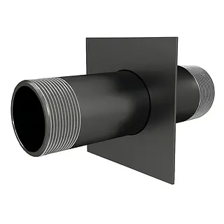 Pasamuro Acero Al Carbón Extremos Roscados