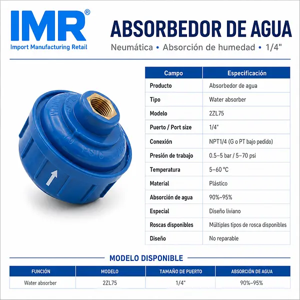 Filtro Trampa De Agua