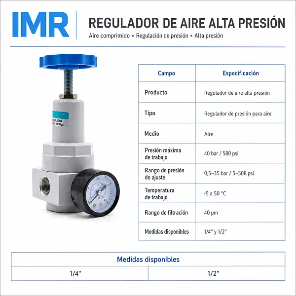Regulador De Aire Alta Presion