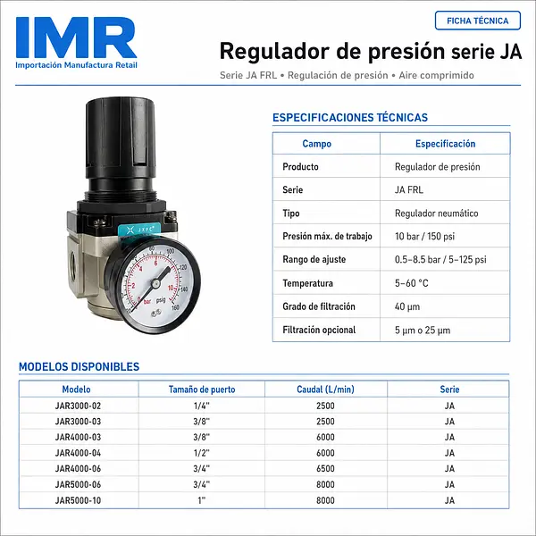 Regulador De Aire Serie Ja