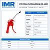 Pistola De Aire Neumática Roja